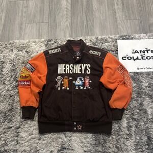 Vintage 00's Hersheys Chocolate NASCAR Racing Jeff Hamilton Jacket Men's Size L